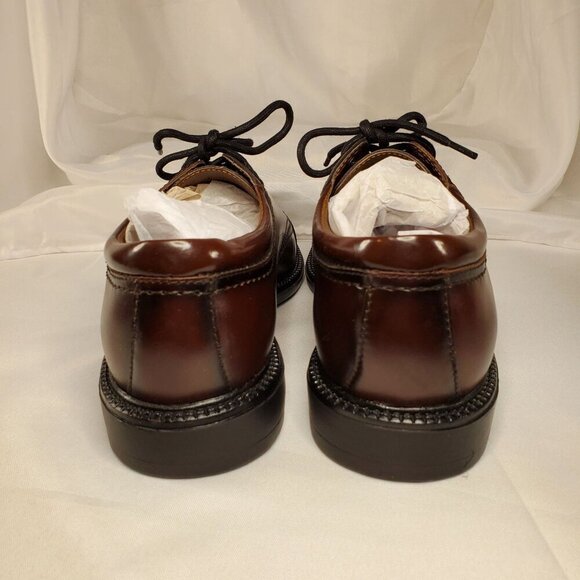 Dockers Mens Brown Gordon Cap-Toe Oxford Dress Shoes Size 8M Genuine Leather - Picture 4 of 13